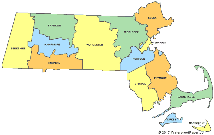 List of: All Counties in Massachusetts
