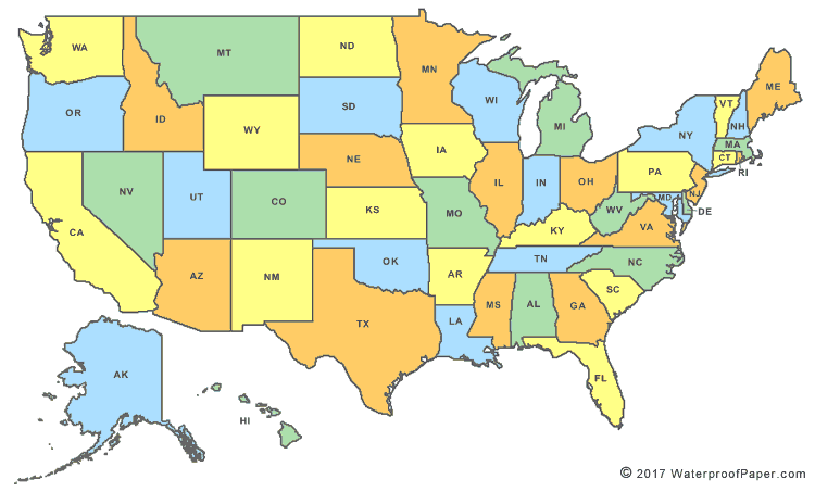 USA State Map