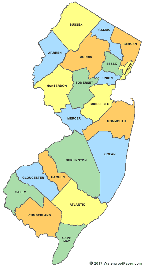 Tuteh Web ID | nj county map